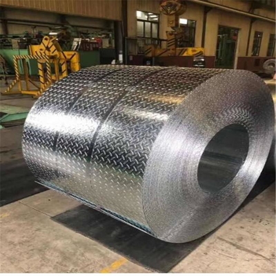 Q235 galvanizou folha de metal Chequered da placa do verificador de 3M-6m PPGI da placa do metal