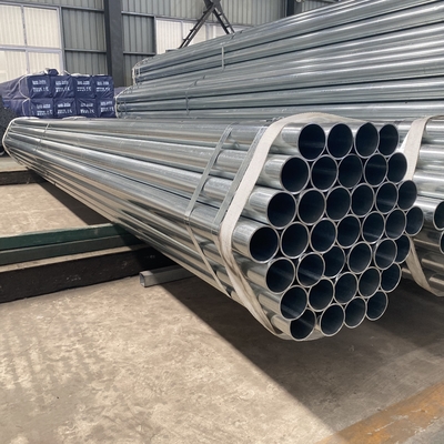 Tubulação de aço galvanizada zinco de Q235 40-60g/M2 que constrói a tubulação galvanizada mergulhada quente ASTM 0.3-2.2mm do SOLDADO