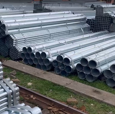 Espessura ISO9001 da tubulação DX51D Z265 70 da chapa metálica de Han Steel Seamless Galvanized Round