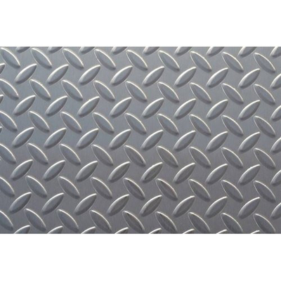 Placa Chequered soldado gravada DX53D DX54D 1250mm 1500mm Z181-Z275g/M2