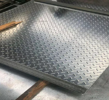 ASTM DX51D Z181-Z275 Full Hard Tipo T / Tear Drop Gi Placa quadriculada para telhado de metal