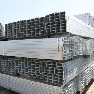 ASTM ISO9001 Q195 A500 A53 Retangular 30 - 60g Alumínio galvanizado para tubo de fluido