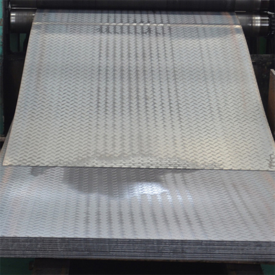 Anti folha Chequered 1000 - 2000mm do diamante S235jr A36 do deslizamento aço carbono