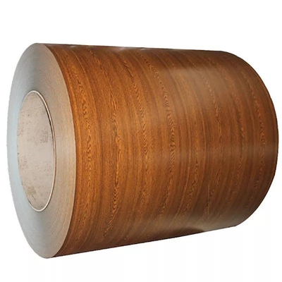 A cor de mármore de madeira de PPGI revestiu a bobina de aço 1250mm PPGL A755 para a decoração da casa