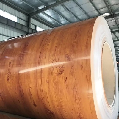 A cor de mármore de madeira de PPGI revestiu a bobina de aço 1250mm PPGL A755 para a decoração da casa