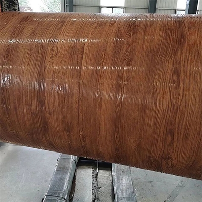 O SUS de JIS galvanizou Ppgi que o zinco de aço da bobina revestiu a pintura impressa de madeira 0,18 - 1.5mm