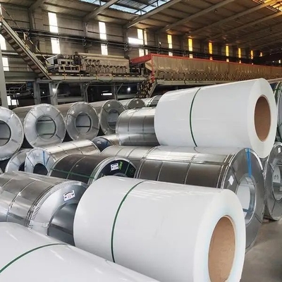Ppgi Prepainted branco galvanizou a bobina de aço 0.4mm PPGI revestido cor G350
