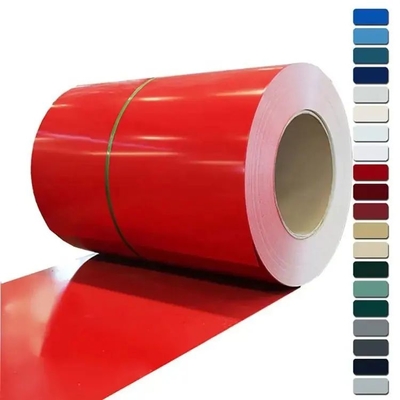 SMP pinta PPGI galvanizou o tratamento de superfície de aço 95HRB da bobina 600mm