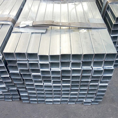 Tubo galvanizado de aço galvanizado Q235 Q345 quadrado 30*30 50*50 100*100 tubos laminados a quente