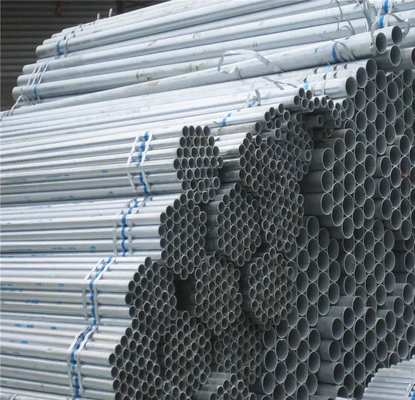 Tubos de aço galvanizado redondo 1 polegada 1,5 polegada 2 2,5 polegadas 4 polegadas SS400 Q195 Q235