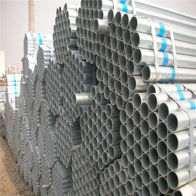 Tubos de aço galvanizado redondo 1 polegada 1,5 polegada 2 2,5 polegadas 4 polegadas SS400 Q195 Q235