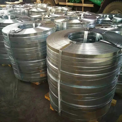 Faixa de aço galvanizado de 0,8mm Z40g SGCC SGCH Largura 30mm-850mm Spangle regular