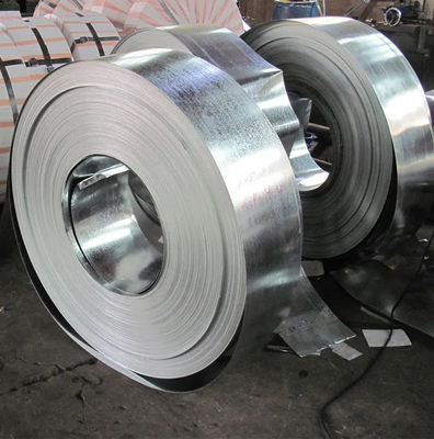 Dx51 Z100 Z350 SGCC Faixa de aço galvanizado Jis G550 G40 G60 Z275 14 16 Gauge