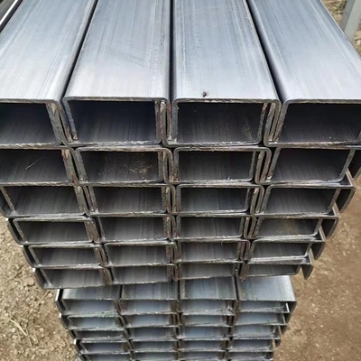 A53 Q195 Q235 Canal galvanizado AISI ASTM Estrutura de construção de perfil de aço Alta intensidade