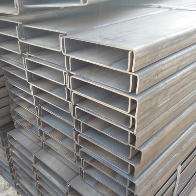 A53 Q195 Q235 Canal galvanizado AISI ASTM Estrutura de construção de perfil de aço Alta intensidade