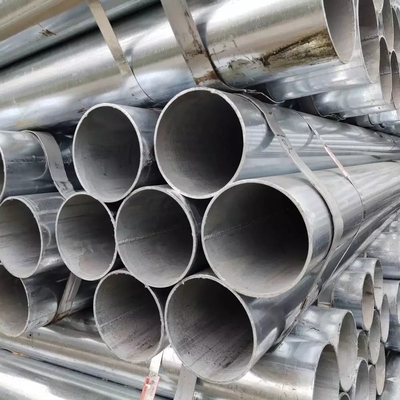 Astm A36 A53 1 2 Tubo Galvanizado Quente Q235b Q345a Erw Soldado redondo em gás de petróleo