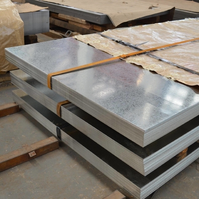 Folha de aço galvanizado DX51D+Z275 revestida com zinco resistente ao calor para construção