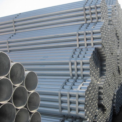 Tubo de aço galvanizado de secção oca Tubo de aço galvanizado ERW GI 6m comprimento BS1139 EN39